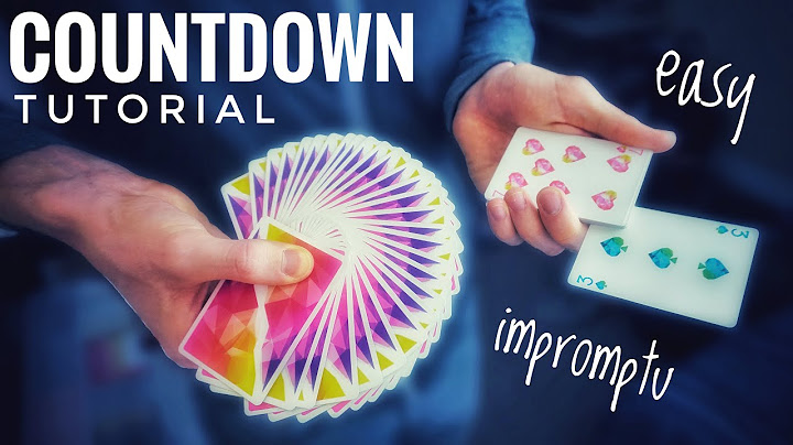 Learn the CAPTIVATING Countdown Card-Trick // TUTORIAL