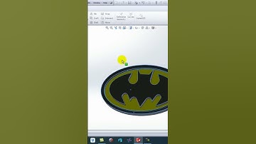 Choosing the Colour Finalize the 3D BatMan Logo Model Using Solidworks