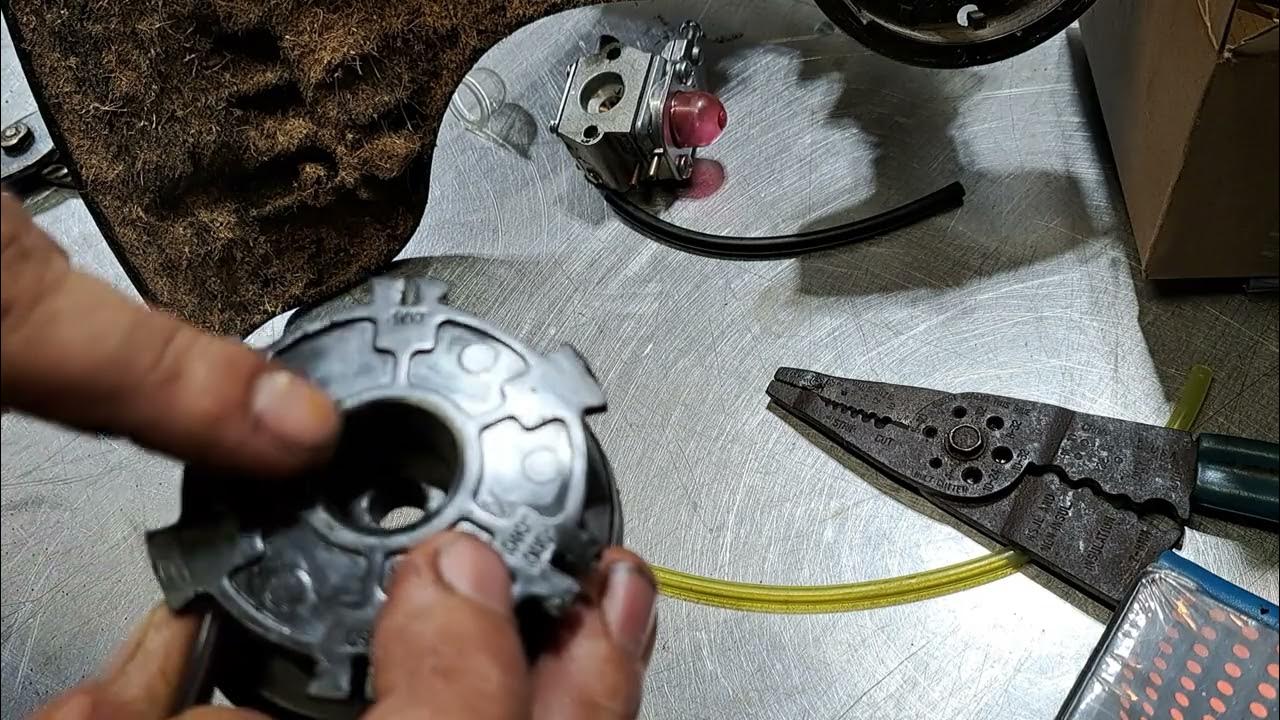Troybilt tb32 ec trimmer bumphead line refill HIPA YouTube