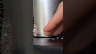 How to get a straight line with rhinestones on a tumbler.