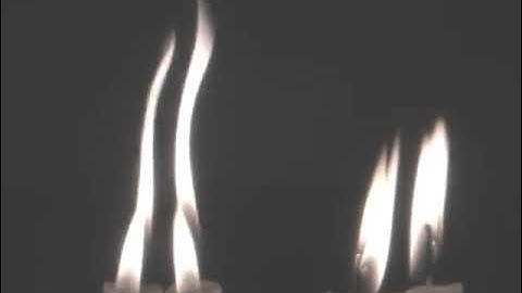Self-synchronizing groups of candles (202fps)