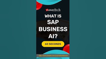 What is SAP Business AI | ZaranTech #shorts