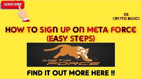 How To Sign Up On Meta Force (Easy Steps)
