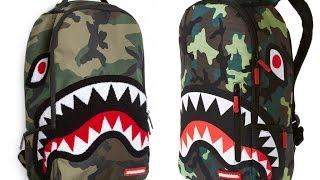Sprayground Camo Shark Backpack