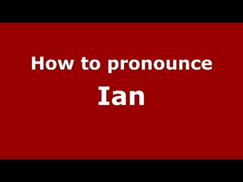 How To Pronounce Ian  Hurricane Ian 