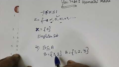 TN 9th Maths exercise 1.7 questions 1 to 10  Set language @Gomathidharmarajan