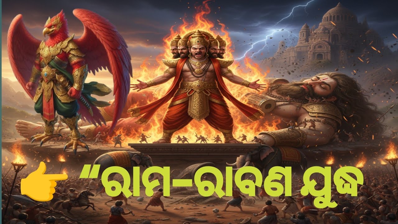 ରାମ–ରାବଣ ଯୁଦ୍ଧ | କୁମ୍ଭକର୍ଣ୍ଣଙ୍କ ଜୀବନ ଓ ଧର୍ମର ସତ୍ୟ କାହାଣୀ | Ramayan Katha