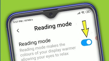 Redmi Xiaomi | Reading Mode Turn on In Mi Redmi Note 9