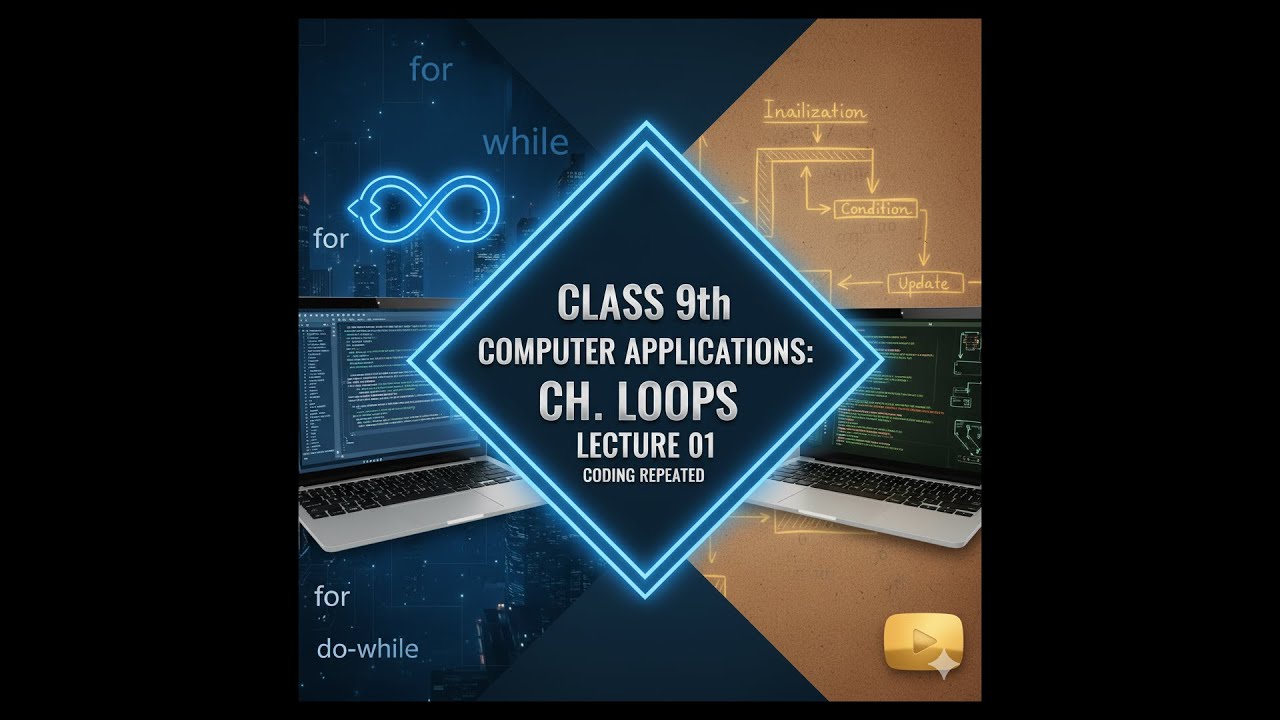 CLASS 9TH COMPUTER APPLICATIONS CH LOOPS LECTURE 01 - YouTube