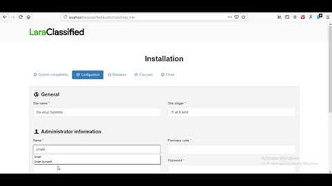 Installing and Configuring Laraclassified