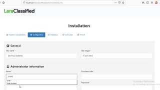 Installing and Configuring Laraclassified