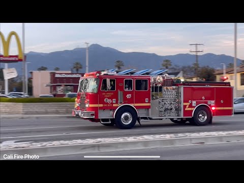 ( Reserve ) LACoFD Engine 47 Responding