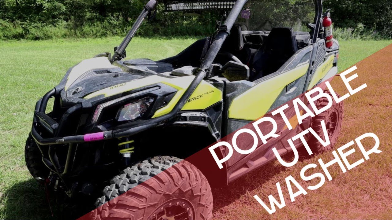UTV Washing Portable Worx Power Wash Canam Maverick Trail 1000 DPS