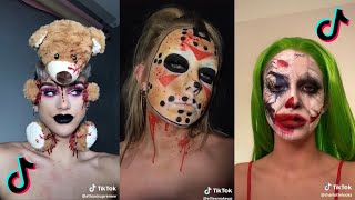 Look at this crazy Tik Tok halloween makeup 👻l Tik Tok halloween compilation
