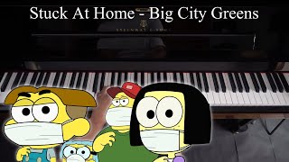 ZOMBIES 2 Flesh & Bone Parody - Stuck At Home - Piano Tutorial - Big City Greens
