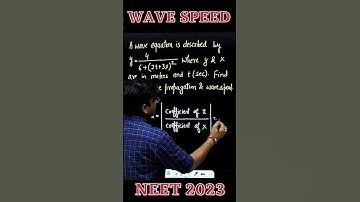 😲 Short Trick to find Wave Speed | NEET 2023 | @arunsirphysics