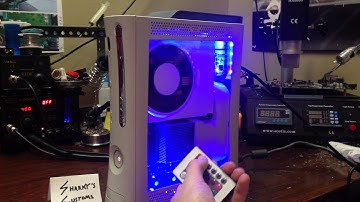 Fully Customized Xbox 360 Falcon RGH w/Color Changing LEDs & Remote by - Sharky