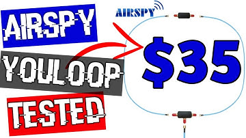 $35 Airspy YouLoop Passive Antenna Review : tested on HF using Airspy HF+ Discovery SDR