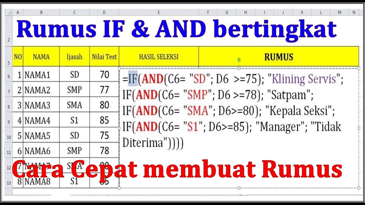 Belajar Rumus If And Bertingkat Dengan Macro YouTube Belajar rumus if and bertingkat dengan macro youtube