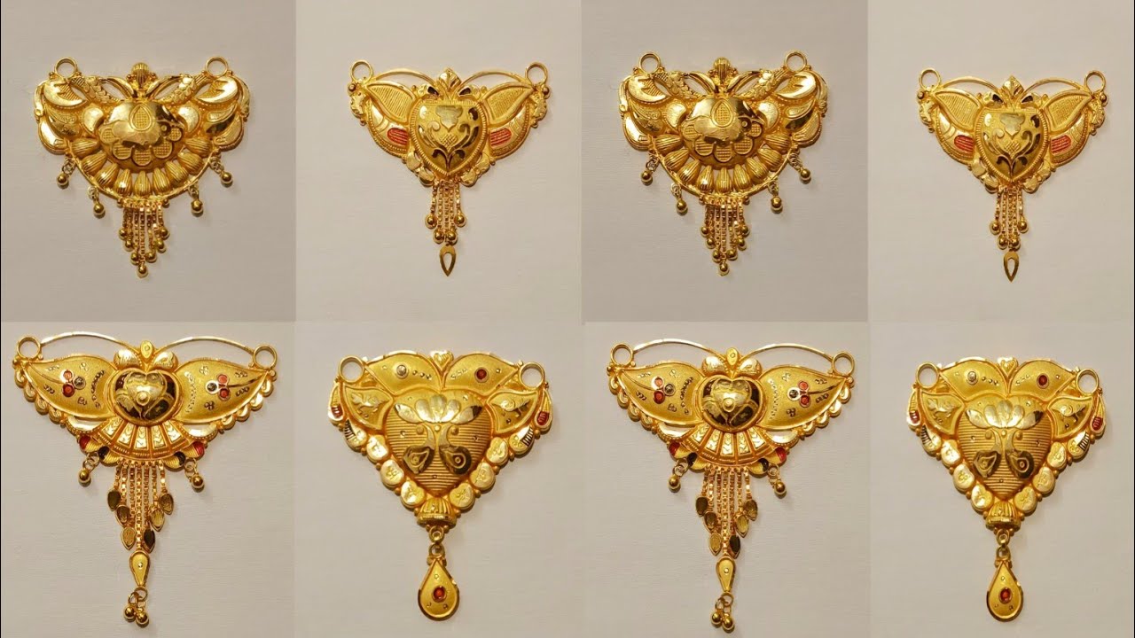 18k gold में खूबसूरत मंगलसूत्र ki design|| mangalsutra design with weight & price|| gold mangalsutra