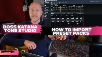Boss Katana Tone Studio - How To Import Tones (Mk 1 & 2)