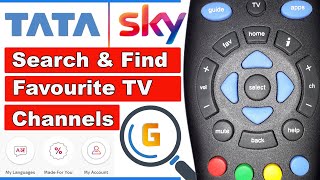 How to Search favourite Channels in tata Sky | Add and remove favourite Channels in tata Sky screenshot 5
