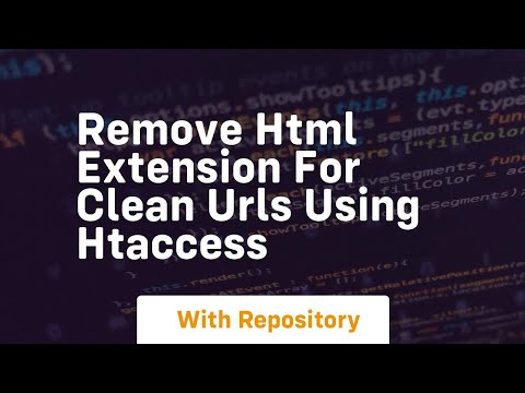 Remove html extension