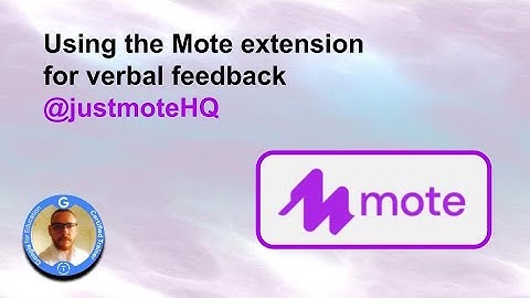 Mote extension for verbal feedback