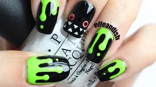 Halloween: Swamp Monster Nails