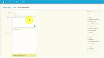 How to create custom fields -  Easy Redmine