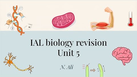 Unit 5 revision IAL edexcel A Level Biology - PART 1 common past paper qs, last minute revision