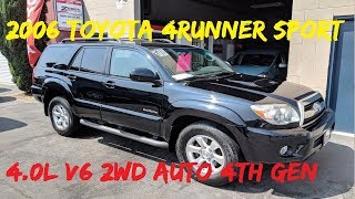 2006 toyota 4runner sport edition 4.0l v6 2wd ***sold*** san luis
obispo, ca