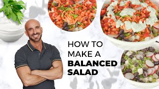 High Protein Quinoa Avocado Edamame Salad with Yogurt Dressing