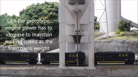 Moving coal in N scale - operating flood loader and rotary dumper