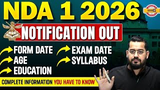 NDA 1 2026 NOTIFICATION | NDA 1 2026 FORM DATE, AGE LIMIT | NDA 1 2026 SYLLABUS - VIVEK RAI SIR