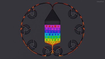 Particle fluid. Impeller. Simulation [24]