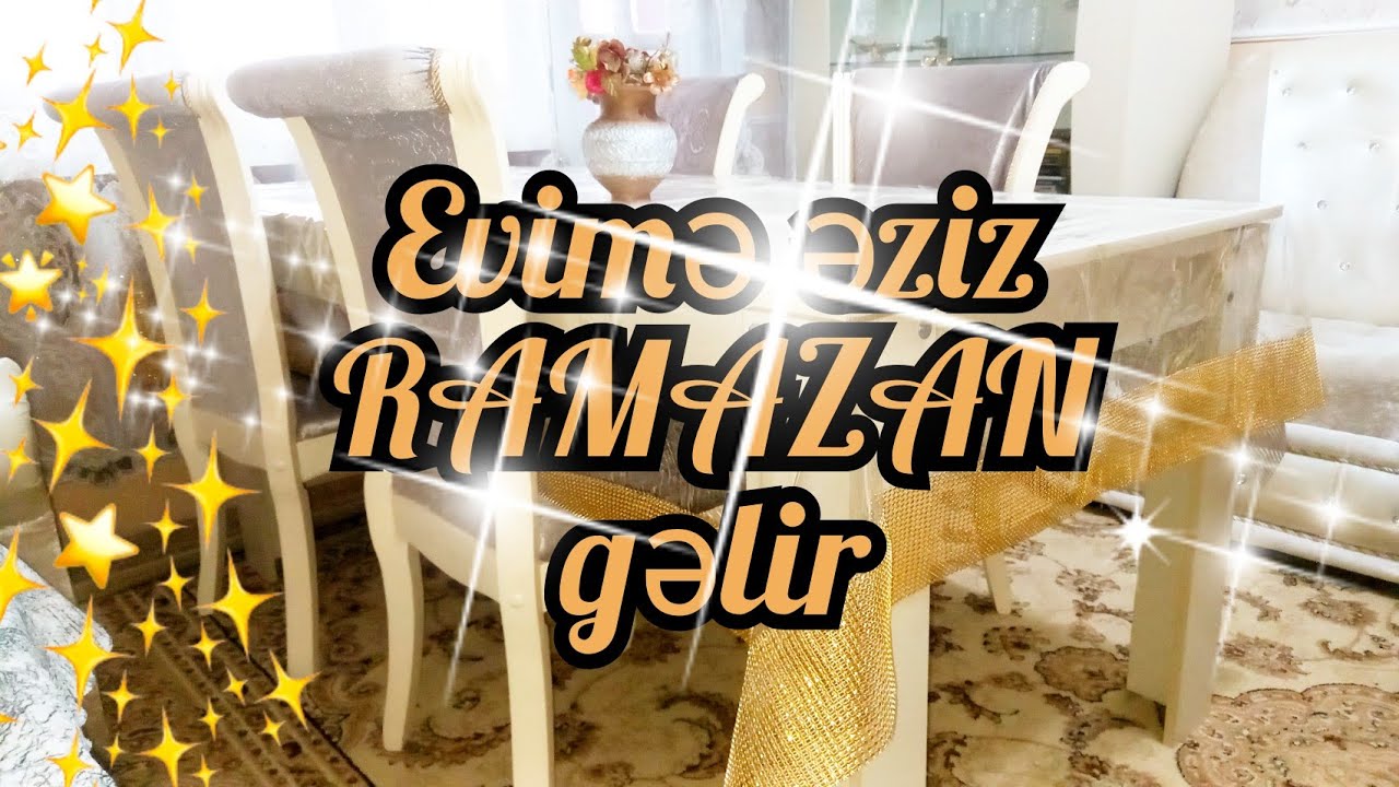 💜Ramazan alış verişi. Evimdəki yer dəyişmələr. Təzə pərdəm və təzə süfrəm. Əzizimi qarşılayıram