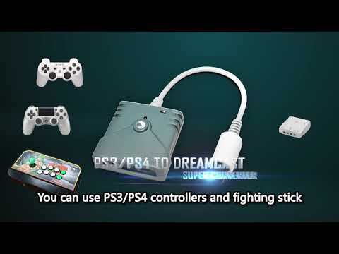 White Brook for PS3 to PS4 Adapter Converter Use PS3 Joystick for Logi