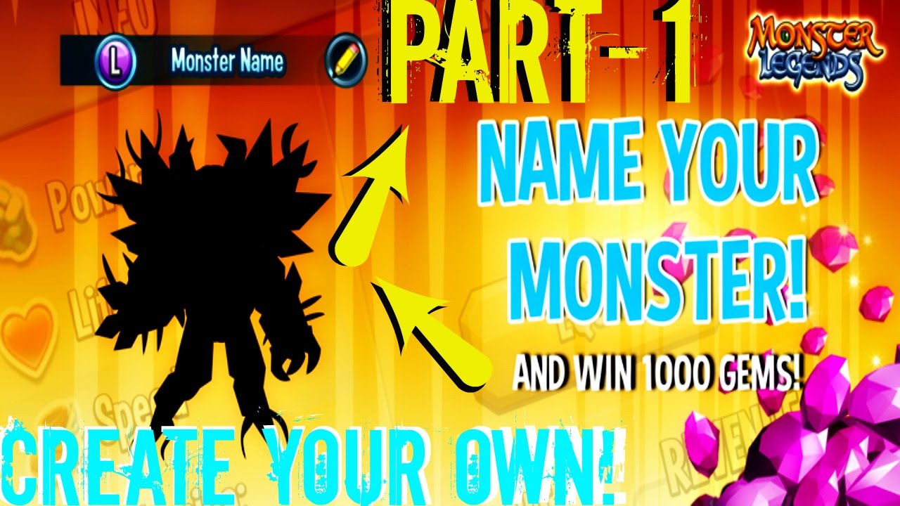 monster legends name your
