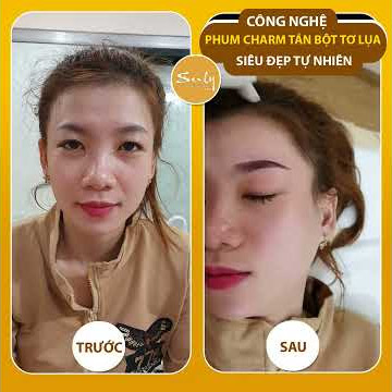 💃Cận cảnh ca charm tán bột chân mày tơ lụa