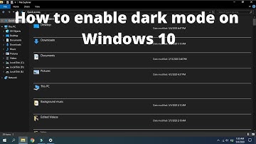 How to enable hidden File Explorer Dark Theme in Windows 10