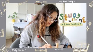 Real Time STUDY WITH ME (no music)📖: 1 HOUR Session screenshot 3