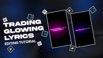 Instagram Trending Glow Text Lyrics Editing | Black Screen Glow Status | Node Video | ZAP GFX