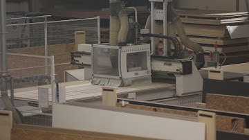 CNC Nesting machine at ADM Groupe