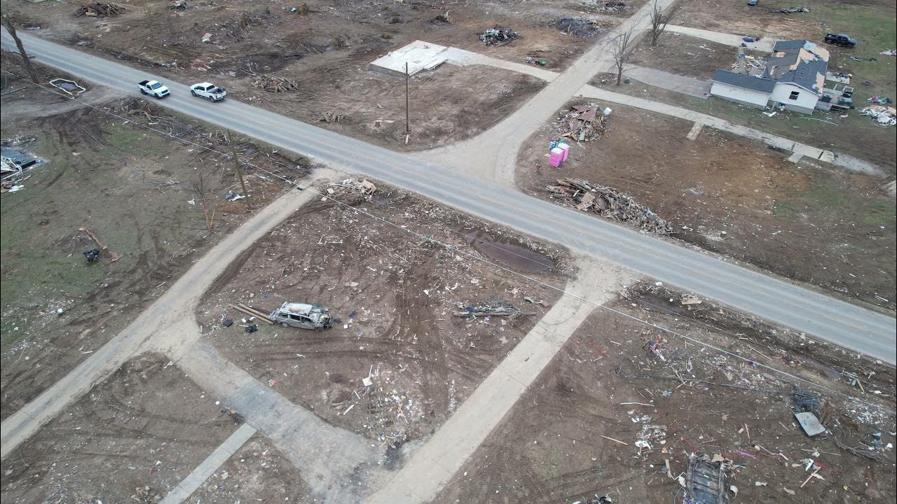 Bremen, Kentucky Tornado Damage Drone Footage YouTube