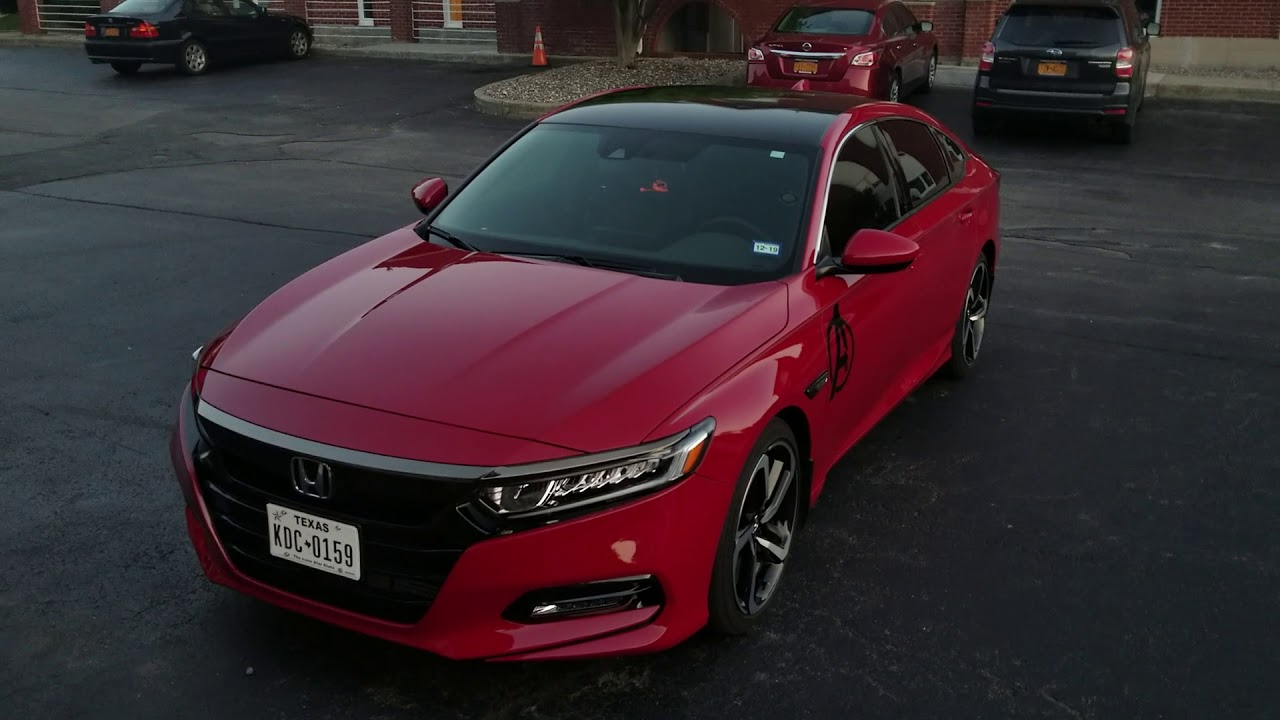 Honda Accord 2018 Vinyl Wrap & Fender Emblem update - YouTube