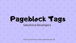 12. Visualforce Apexpageblock Tags Preview