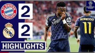 🔴⚪Bayern Munich vs Real Madrid (2-2) Extended HIGHLIGHTS: Vinicius, Kane \& Sane GOALS!