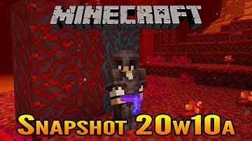 Minecraft 1.16 Nether Update Snapshot 20w10a | Hoe Changes, Netherite, Smithing Table Use & More!