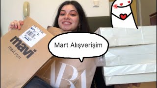 Mart Ayı Alışverişim Zara , Mavi , Oo Dan Aldıklarım